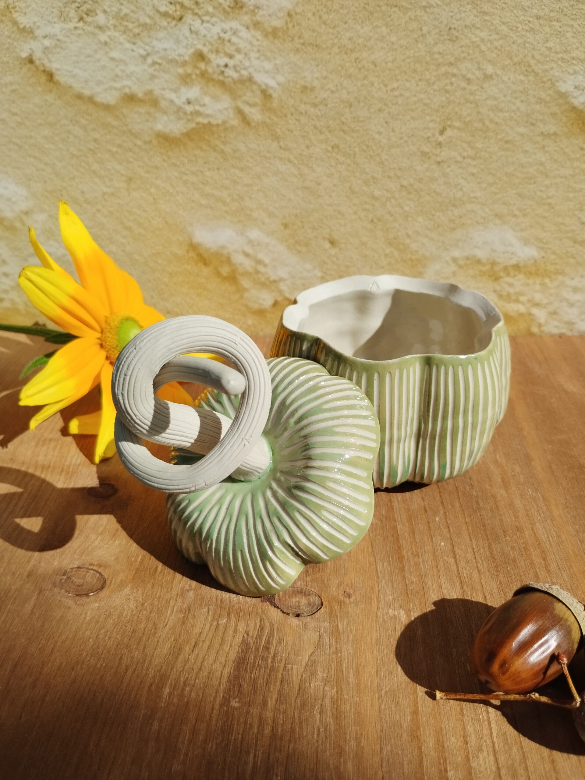 Boite citrouille "SILLON" verte – Image 3